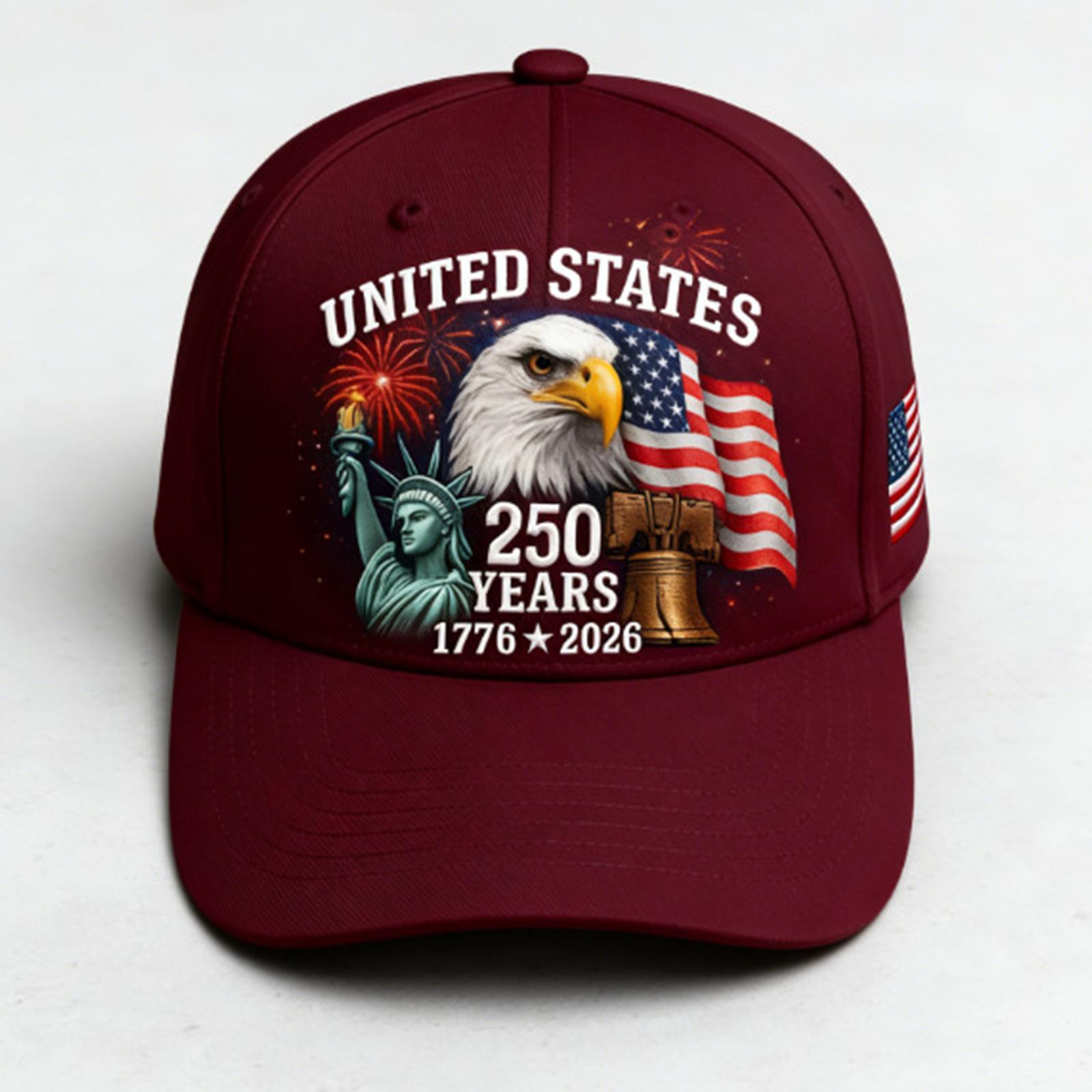 American Anniversary Commemorative Hat Printed Baseball Hat One Size винний
American Anniversary Commemorative Hat Printed Baseball Hat One Size винний
