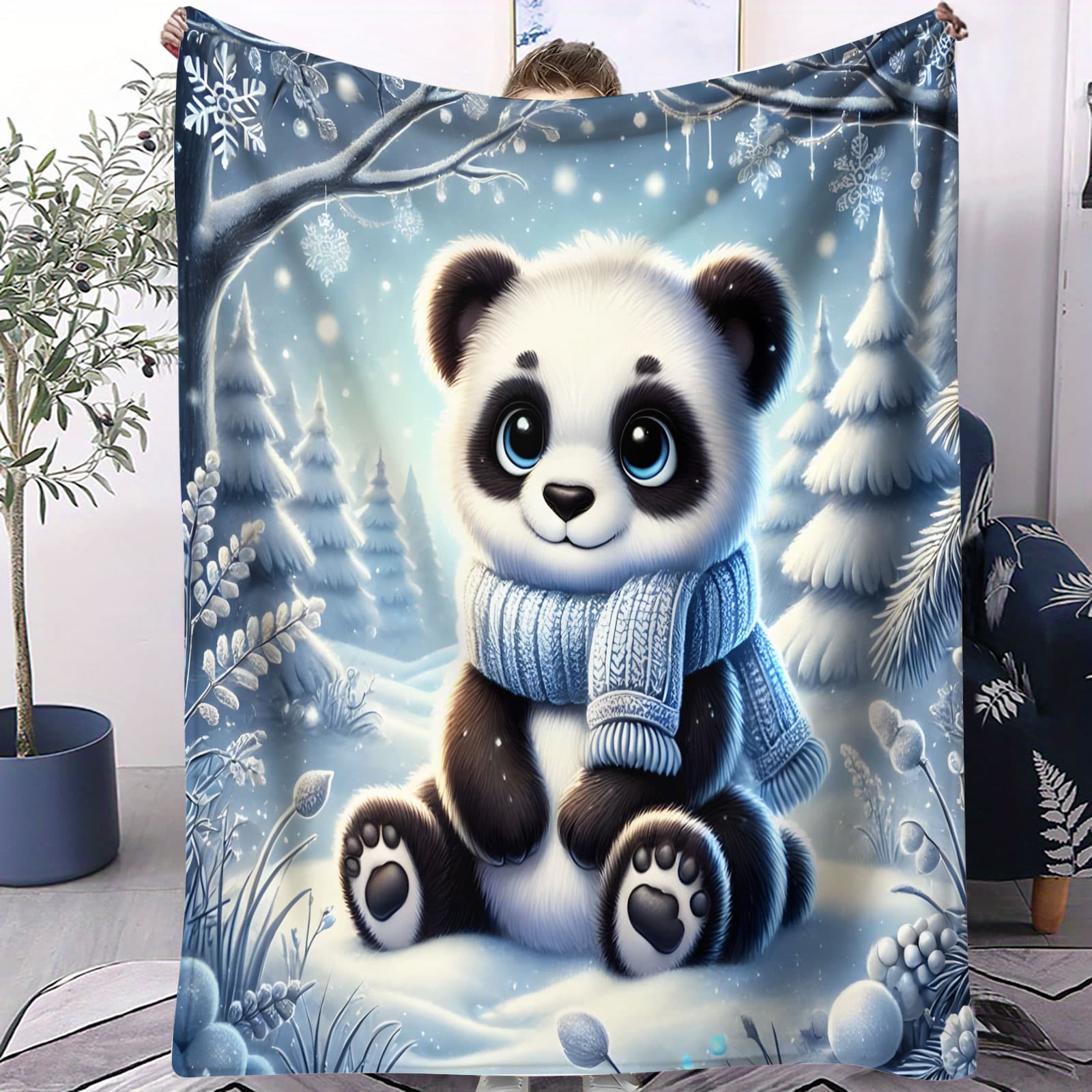 Cherry Petal Swing Panda Soft Blanket Romantic Floral Themed Fleece Throw for Beds Sofa Home Decor Adults Kids Cozy Warm Gift 75x100cm
Cherry Petal Swing Panda Soft Blanket Romantic Floral Themed Fleece Throw for Beds Sofa Home Decor Adults Kids Cozy Warm Gift 75x100cm