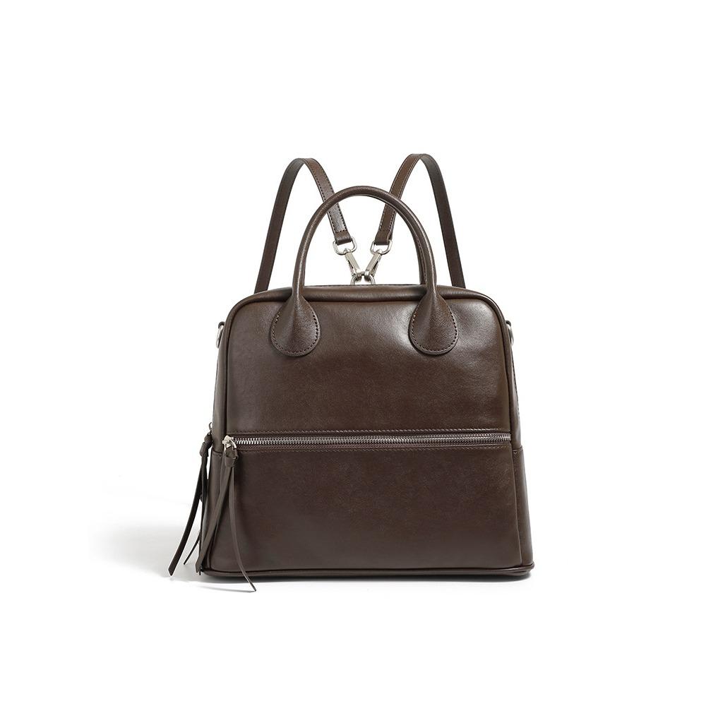 Многофункциональный рюкзак из коровьей кожи, большой вместимости, портативная сумка-мессенджер, текстурированный женский рюкзак темно-коричневого
Многофункциональный рюкзак из коровьей кожи, большой вместимости, портативная сумка-мессенджер, текстурированный женский рюкзак темно-коричневого