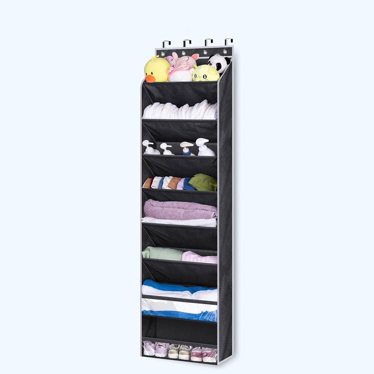 Over The Door Shoe Organizer, 8 Layers Shoe Holder For Closet Door Storage, 50 Lbs Weight Capacity Hanging Storage Organizer With 4 Metal Hook Black (6+2) storage bag
Over The Door Shoe Organizer, 8 Layers Shoe Holder For Closet Door Storage, 50 Lbs Weight Capacity Hanging Storage Organizer With 4 Metal Hook Black (6+2) storage bag