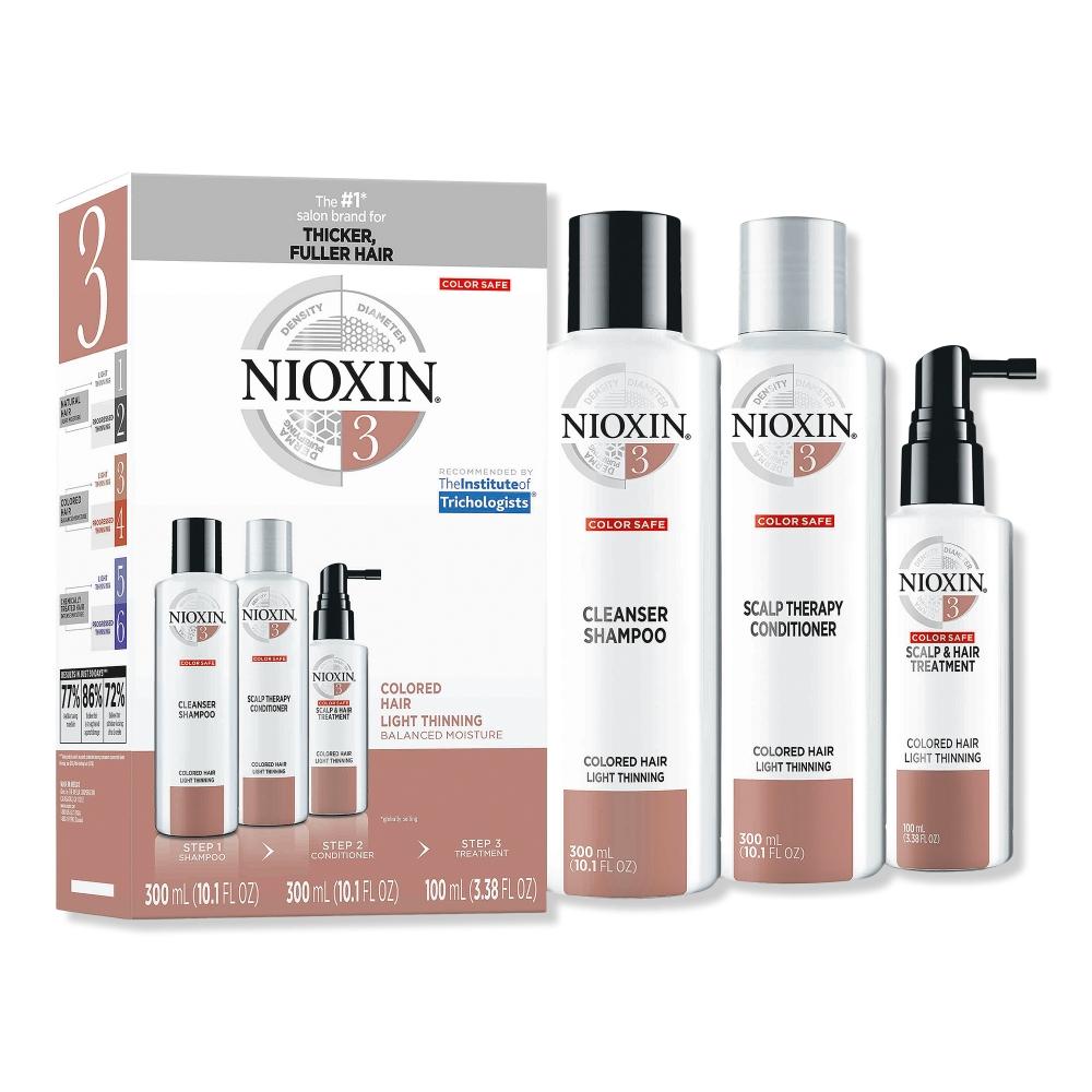 Набор для ухода за волосами Nioxin System 3 Окрашенные волосы с нормальным и легким истончением, полный размер
Набор для ухода за волосами Nioxin System 3 Окрашенные волосы с нормальным и легким истончением, полный размер