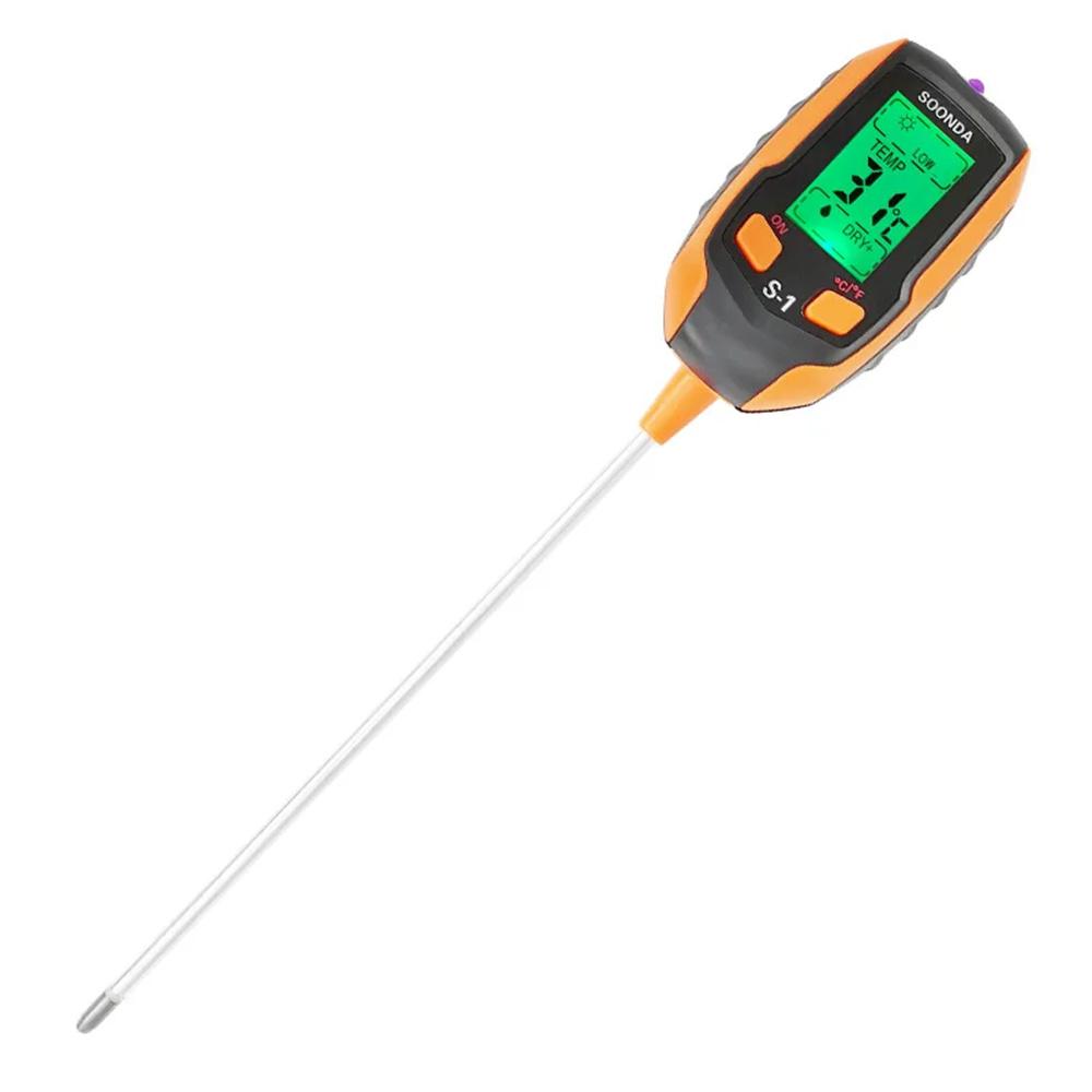 Soil PH Meter Sunlight intensity PH Tester Soil Moisture Temperature Salinity Sensor Plants Acidity Humidity PH Monitor Detector помаранчевий
Soil PH Meter Sunlight intensity PH Tester Soil Moisture Temperature Salinity Sensor Plants Acidity Humidity PH Monitor Detector помаранчевий