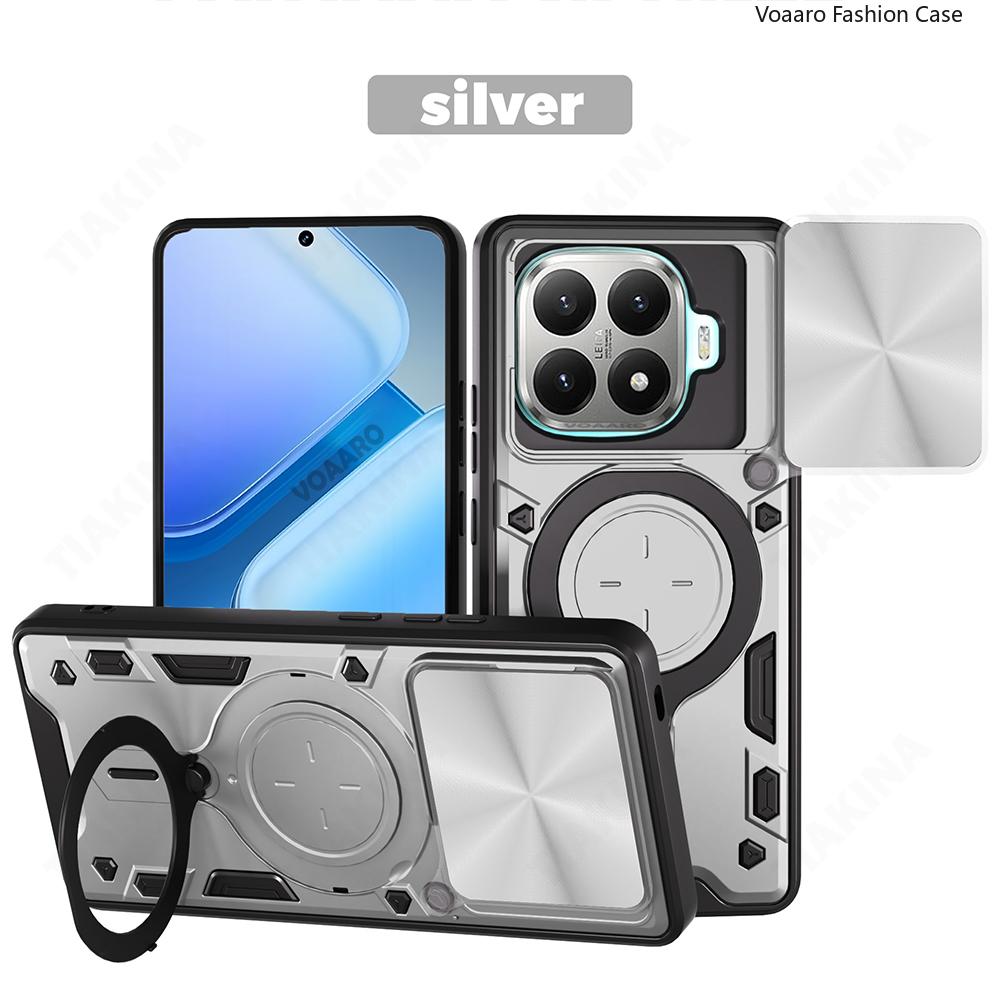 Вращающаяся сдвижная защита объектива камеры Бронированный чехол Funda для Xiaomi 15T Pro 5G Чехол для Xiaomi Mi 15T Pro Чехол с магнитной кольцевой подставкой for Vivo X200 FE 5G серебряный
Вращающаяся сдвижная защита объектива камеры Бронированный чехол Funda для Xiaomi 15T Pro 5G Чехол для Xiaomi Mi 15T Pro Чехол с магнитной кольцевой подставкой for Vivo X200 FE 5G серебряный
