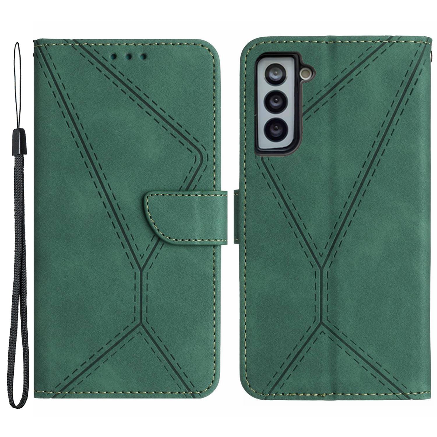 HT05 For Samsung Galaxy S22 5G PU Leather Imprinted Line Phone Case Wallet Stand Skin-touch Protective Cover Green
HT05 For Samsung Galaxy S22 5G PU Leather Imprinted Line Phone Case Wallet Stand Skin-touch Protective Cover Green
