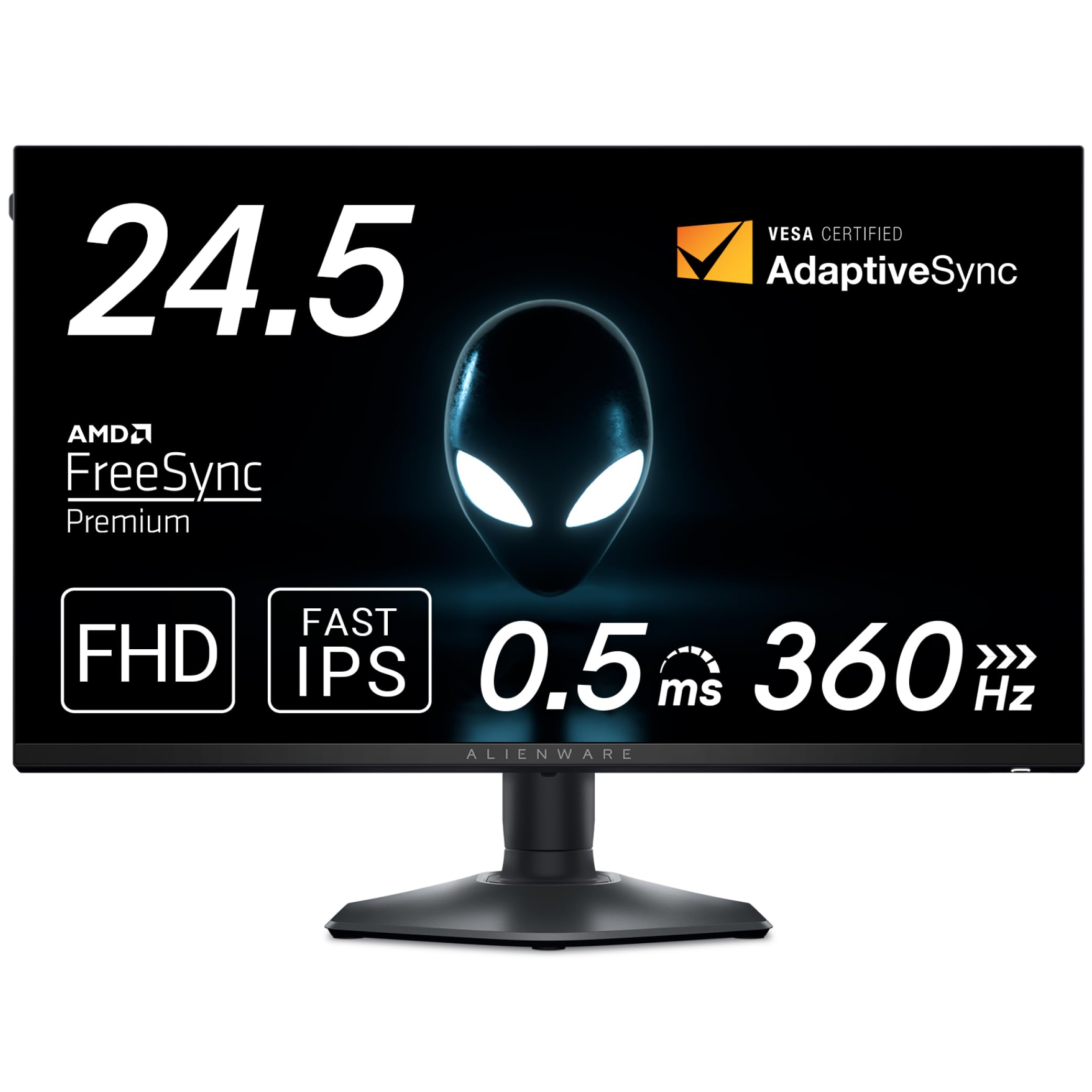 Dell AW2523HF 24.5-inch Alienware Gaming Monitor (3-year no bright spot replacement warrantyFHDFast IPS, matteDP, HDMIsRGB 99%verticalhorizontal
Dell AW2523HF 24.5-inch Alienware Gaming Monitor (3-year no bright spot replacement warrantyFHDFast IPS, matteDP, HDMIsRGB 99%verticalhorizontal