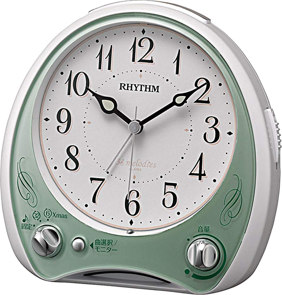 RHYTHM Alarm Clock Analog Continuous Second Hand 38 Songs Melody Alarm Green x x Aria Cantabile N 8RM400SR05 13.6 13.5 7.9cm
RHYTHM Alarm Clock Analog Continuous Second Hand 38 Songs Melody Alarm Green x x Aria Cantabile N 8RM400SR05 13.6 13.5 7.9cm