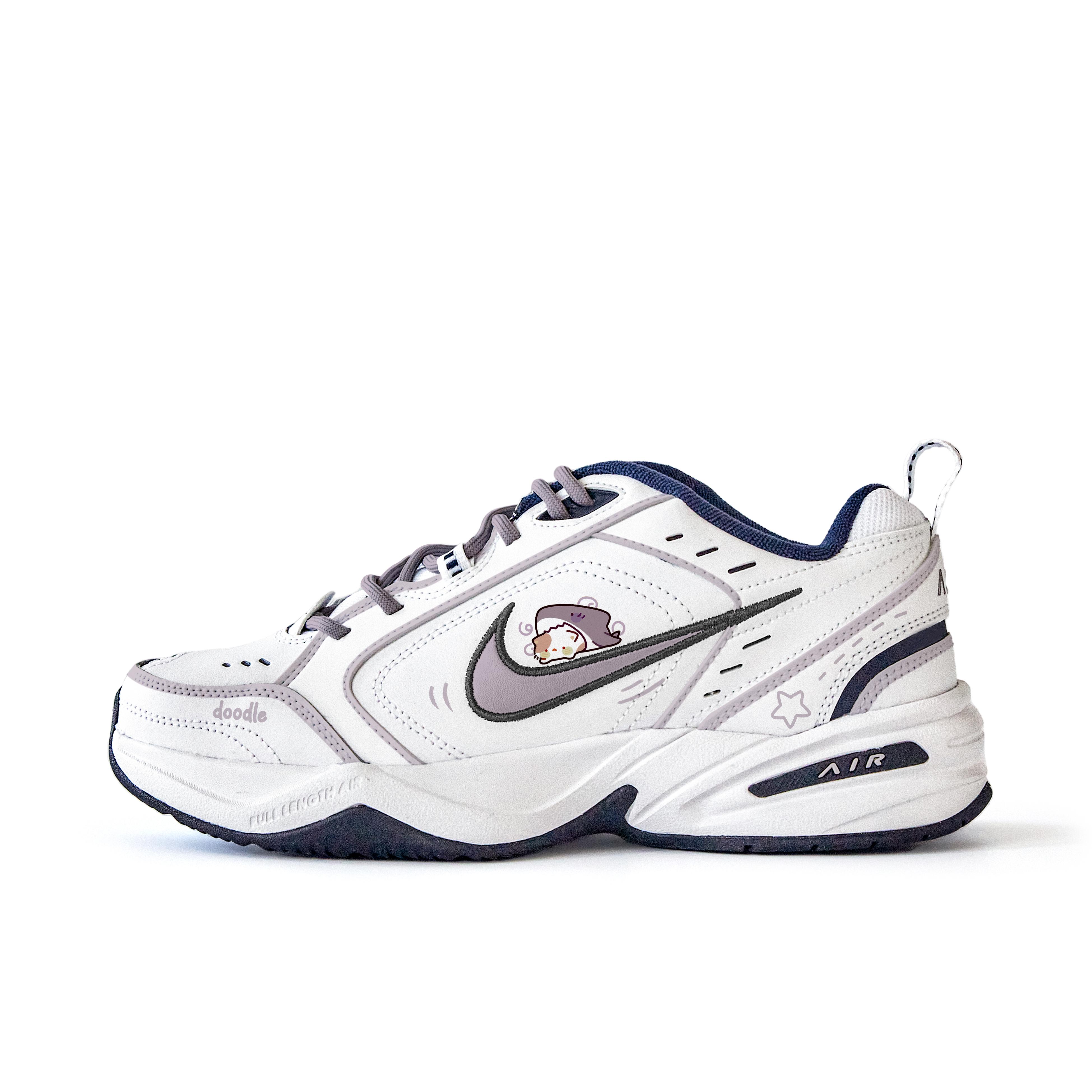 Nike Air Monarch 4 Slip Resistant Abrasion Resistant Low top Chunky Sneakers Unisex White Purple 415445-102 (Team746-) 44.5
Nike Air Monarch 4 Slip Resistant Abrasion Resistant Low top Chunky Sneakers Unisex White Purple 415445-102 (Team746-) 44.5