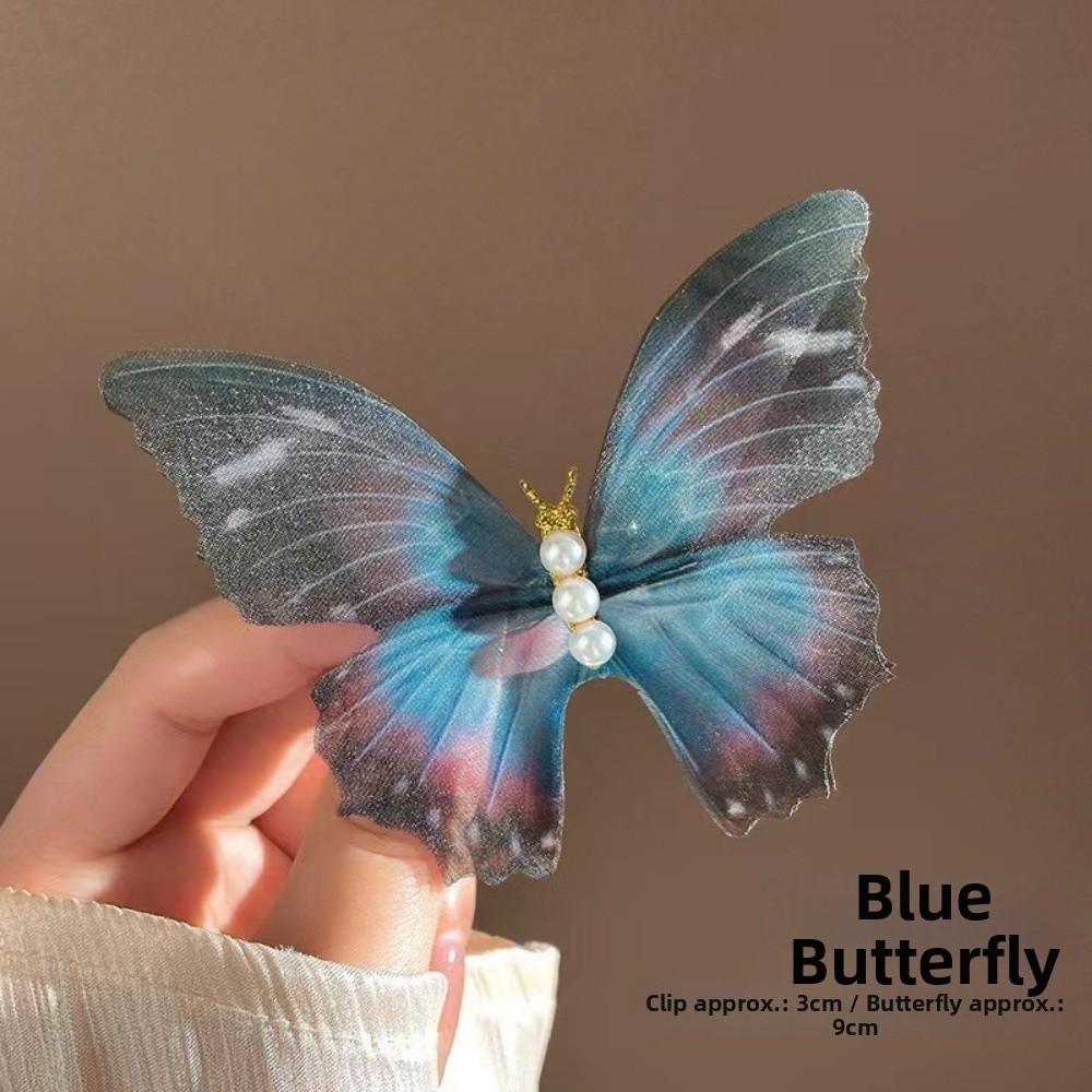 New Pearl Butterfly Hair Clips Mesh Blue Lace Butterfly Hairpins Dreamy Ponytail Headdress Hair Accessories
New Pearl Butterfly Hair Clips Mesh Blue Lace Butterfly Hairpins Dreamy Ponytail Headdress Hair Accessories