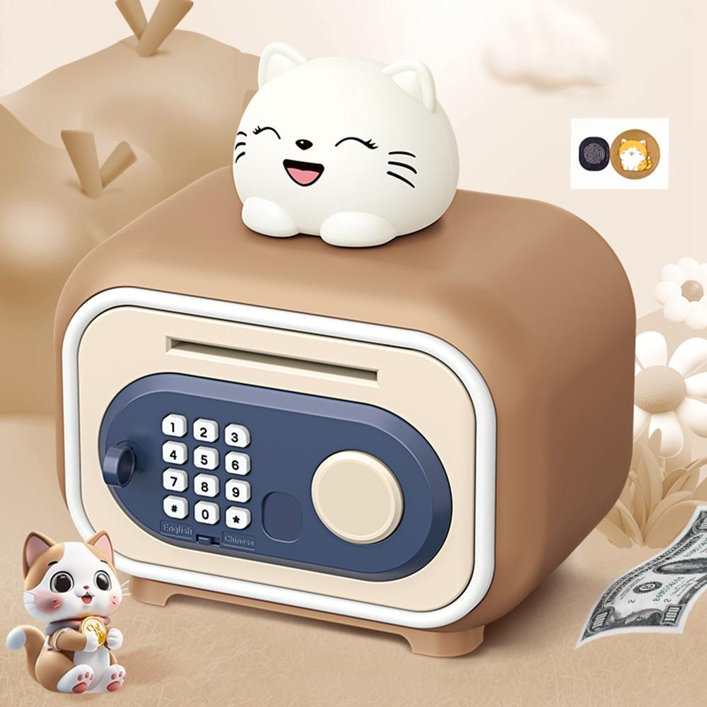 7606 Automatic Money Rolling ATM Deposit Machine Fingerprint/Key Unlock Piggy Bank Toy Brown
7606 Automatic Money Rolling ATM Deposit Machine Fingerprint/Key Unlock Piggy Bank Toy Brown