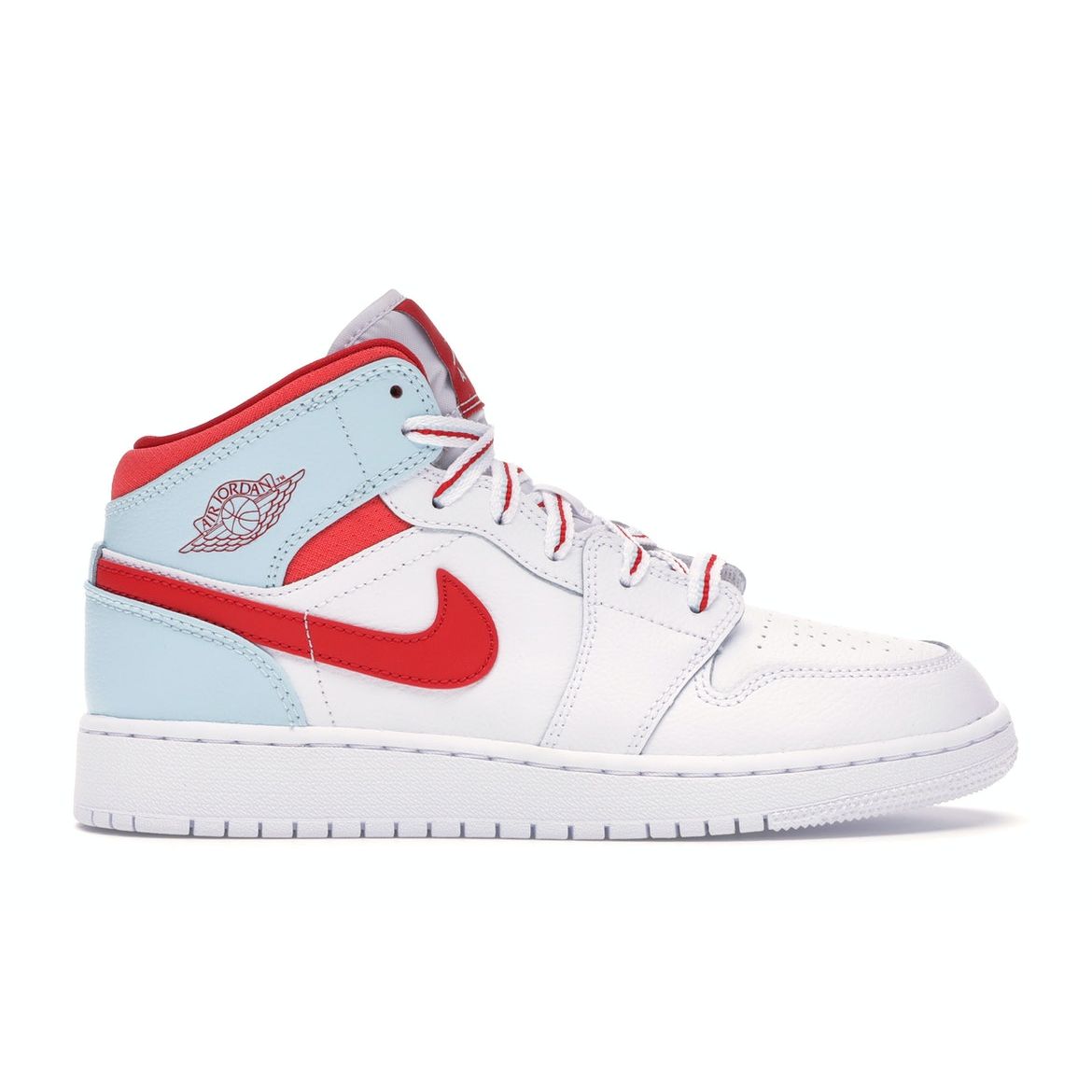 Детские кроссовки Air Jordan 1 Mid GS Topaz Mist Blue White Topaz-Mist-Ember-Glow-University-Red 555112-104
Детские кроссовки Air Jordan 1 Mid GS Topaz Mist Blue White Topaz-Mist-Ember-Glow-University-Red 555112-104