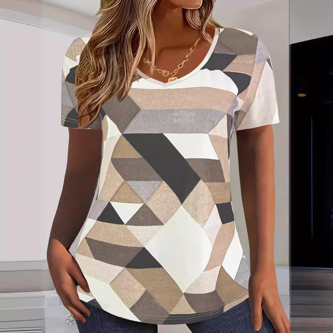 Women s Round Neck Short Sleeve Printed Casual T-shirt Clothes Sale XXL хакі
Women s Round Neck Short Sleeve Printed Casual T-shirt Clothes Sale XXL хакі