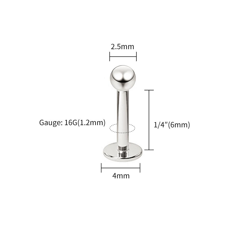 10pcs/lot Right Grand ASTM F136 Titanium Internal Threaded Labret Stud Body Piercing 3mm Ball Labret Monroe Lip Ring for Women
10pcs/lot Right Grand ASTM F136 Titanium Internal Threaded Labret Stud Body Piercing 3mm Ball Labret Monroe Lip Ring for Women