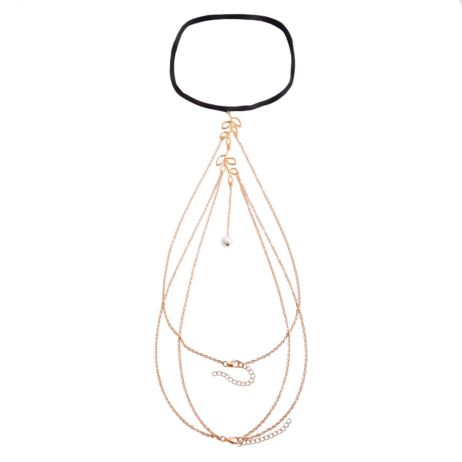 Foreign trade jewelry, sexy beach leg chain hollow leaf body chain, simple fringed imitation pearl pendant leg chain золотой
Foreign trade jewelry, sexy beach leg chain hollow leaf body chain, simple fringed imitation pearl pendant leg chain золотой