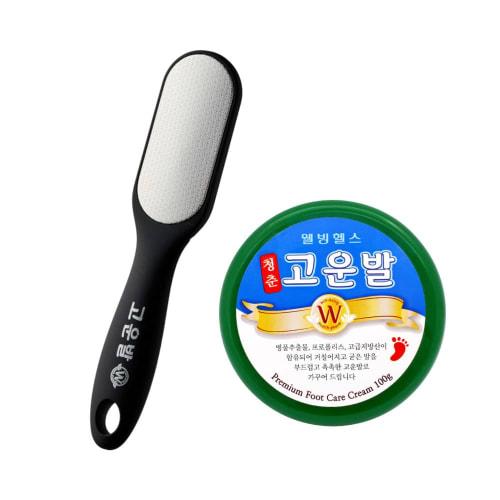 Kounbal Cream (Green) Heel File Set for Instant Smooth Heels, Contains Cica Propolis, 100g, Exfoliating, Stainless Steel, Washable, Double-Sided, Ergo
Kounbal Cream (Green) Heel File Set for Instant Smooth Heels, Contains Cica Propolis, 100g, Exfoliating, Stainless Steel, Washable, Double-Sided, Ergo