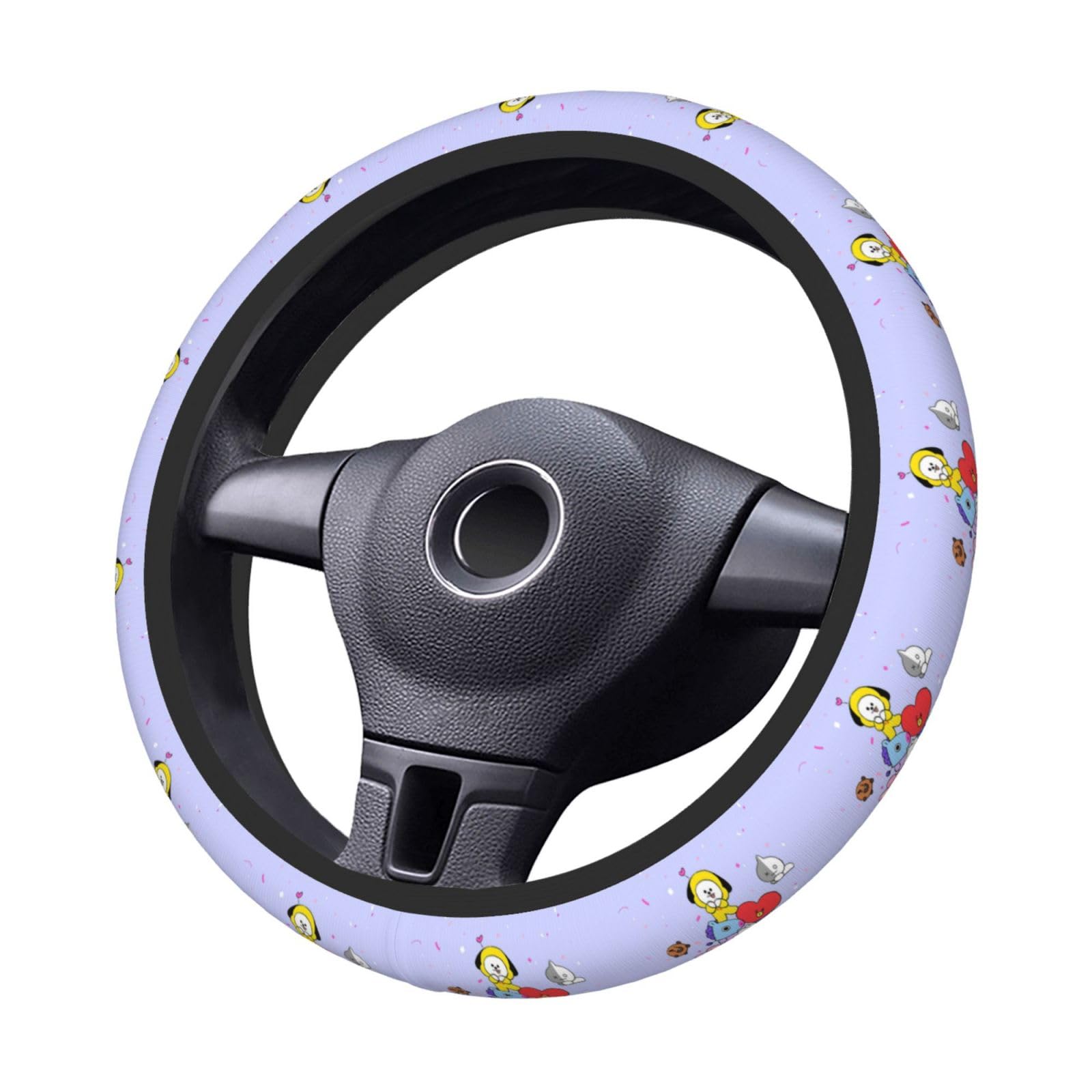 Bt21 Steering Wheel Cover for Cars, Stylish, Anti-slip, Stain Prevention, Comfortable to the Touch, Free Size чёрный
Bt21 Steering Wheel Cover for Cars, Stylish, Anti-slip, Stain Prevention, Comfortable to the Touch, Free Size чёрный