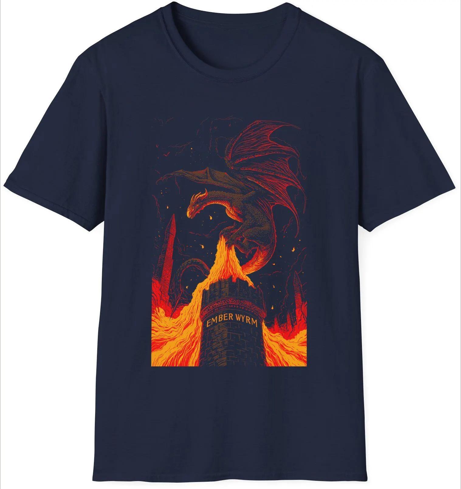 Dark Style Ember Wyrm Tee Dragon Castle Fantasy Summer Mens and Womens Loose and Breathable Tshirt Top 4XL
Dark Style Ember Wyrm Tee Dragon Castle Fantasy Summer Mens and Womens Loose and Breathable Tshirt Top 4XL