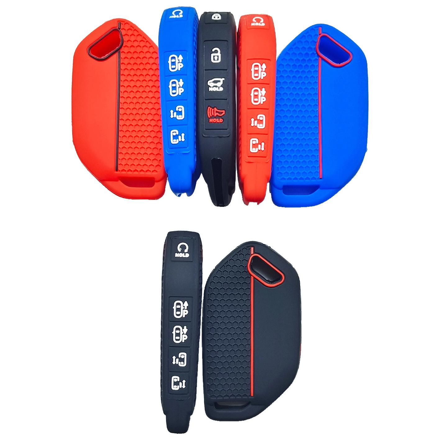 Suitable for Kia Intelligent Running ACE EV9GT-Line remote control 9-button honeycomb pattern silicone car key set красный
Suitable for Kia Intelligent Running ACE EV9GT-Line remote control 9-button honeycomb pattern silicone car key set красный