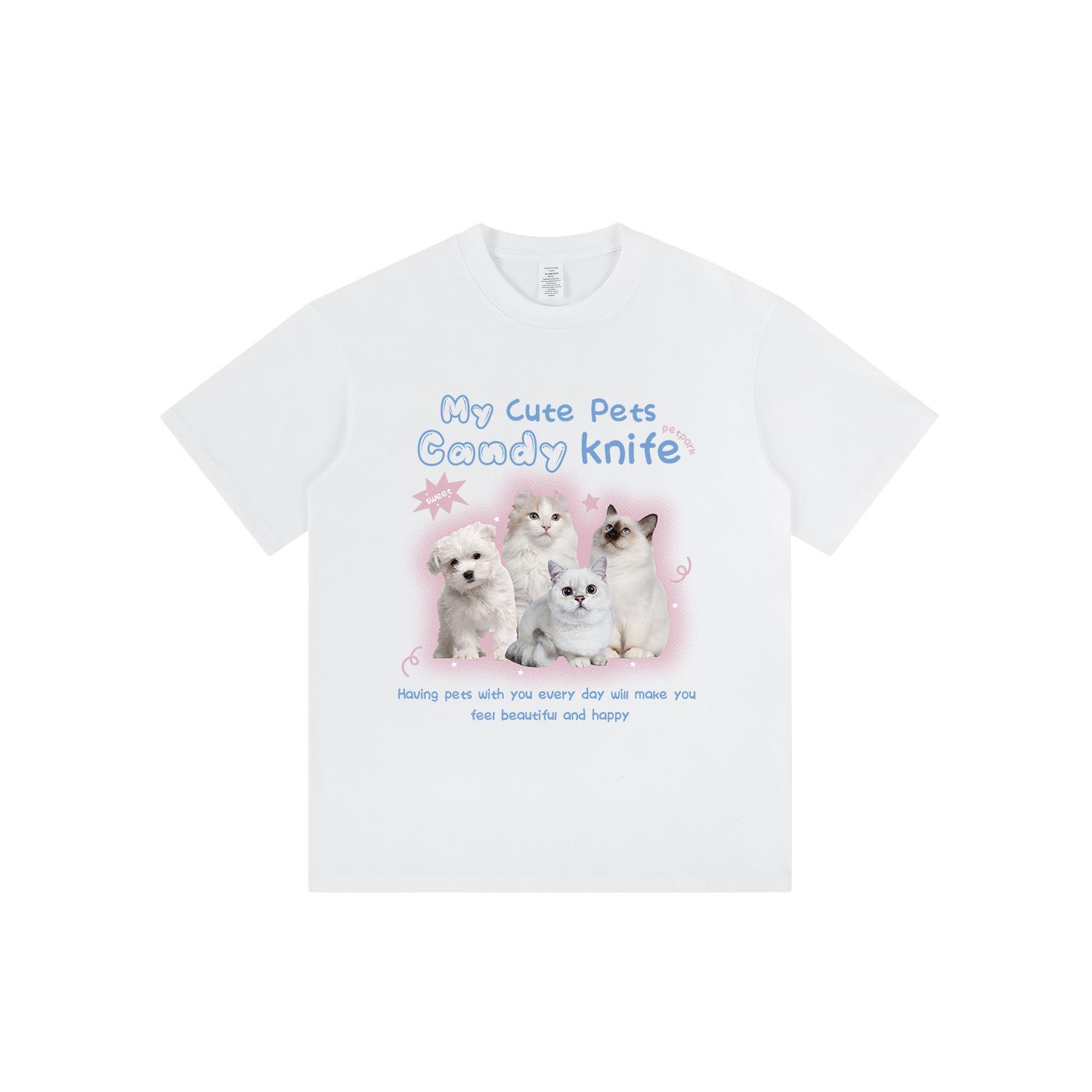 Trendy Cat Print Women s Pure Cotton Short-Sleeve T-Shirt - 2024 Summer Loose Fit, Perfect for Bestie Students S
Trendy Cat Print Women s Pure Cotton Short-Sleeve T-Shirt - 2024 Summer Loose Fit, Perfect for Bestie Students S