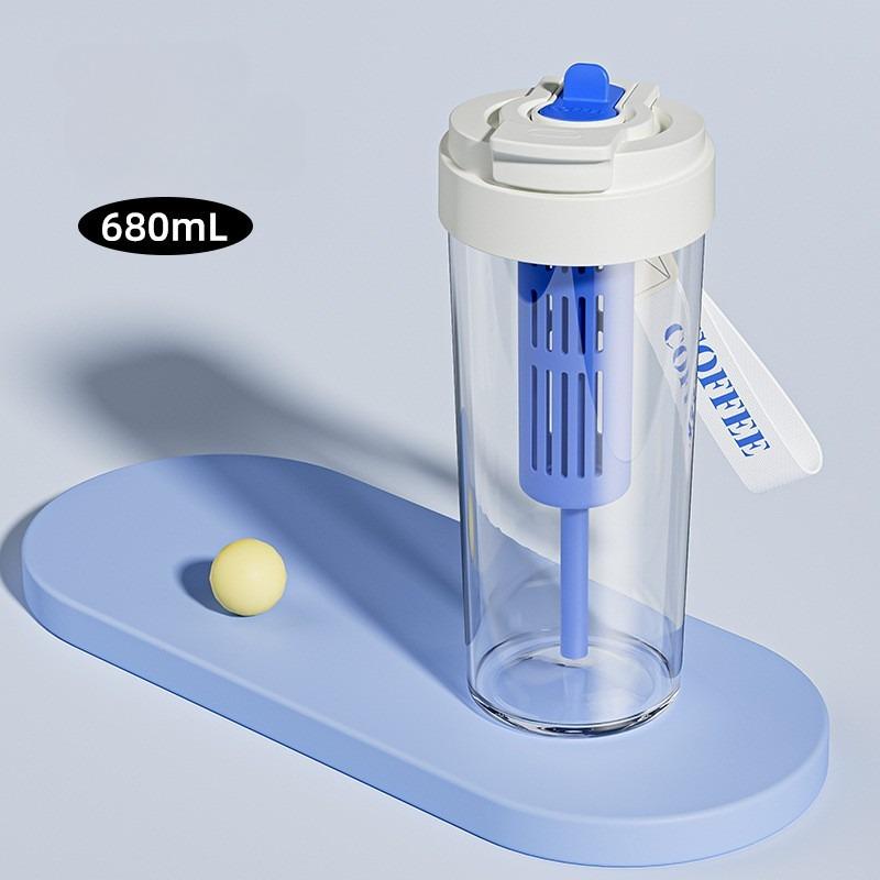 680ml Ins-Style Tea Infuser Plastic Cup - Shatterproof & Heat-Resistant Tumbler with Strainer Portable for Students & Travel 680ML білий
680ml Ins-Style Tea Infuser Plastic Cup - Shatterproof & Heat-Resistant Tumbler with Strainer Portable for Students & Travel 680ML білий