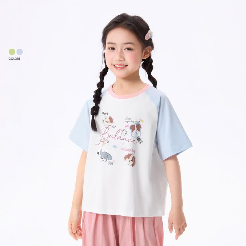 Xiaoyinman Girls Cartoon Print Color Block Short Sleeve T-Shirt 160
Xiaoyinman Girls Cartoon Print Color Block Short Sleeve T-Shirt 160