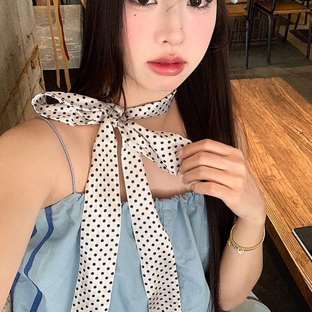 Printed Scarf Headband Ribbon Long Scarves Fashion Polka Dot Scarf Sun Hat Trim Decoration темно-синього кольору
Printed Scarf Headband Ribbon Long Scarves Fashion Polka Dot Scarf Sun Hat Trim Decoration темно-синього кольору