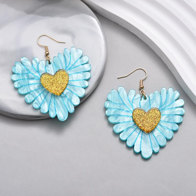 Fashion Sweet Love Heart Drop Dangle Earrings For Women Bohemian Vintage Texture Acrylic Geometric Wedding Zircon Earrings Gift
Fashion Sweet Love Heart Drop Dangle Earrings For Women Bohemian Vintage Texture Acrylic Geometric Wedding Zircon Earrings Gift