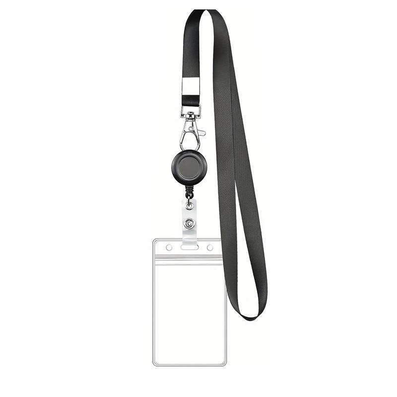 Black Lanyard with Retractable Badge Reel Durable Work Card Holder for Office Staff Teachers
Black Lanyard with Retractable Badge Reel Durable Work Card Holder for Office Staff Teachers