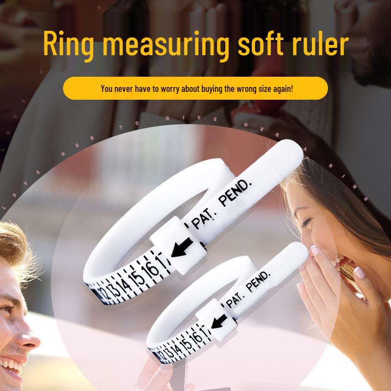 Finger Size Measuring Tape: Soft Plastic Belt for Ring Sizing US White without Logo
Finger Size Measuring Tape: Soft Plastic Belt for Ring Sizing US White without Logo