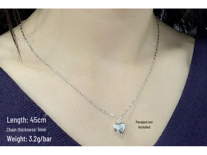 Ожерелье-ключица из стерлингового серебра 925 пробы Юаньбао с голой цепочкой 925 Silver
Ожерелье-ключица из стерлингового серебра 925 пробы Юаньбао с голой цепочкой 925 Silver