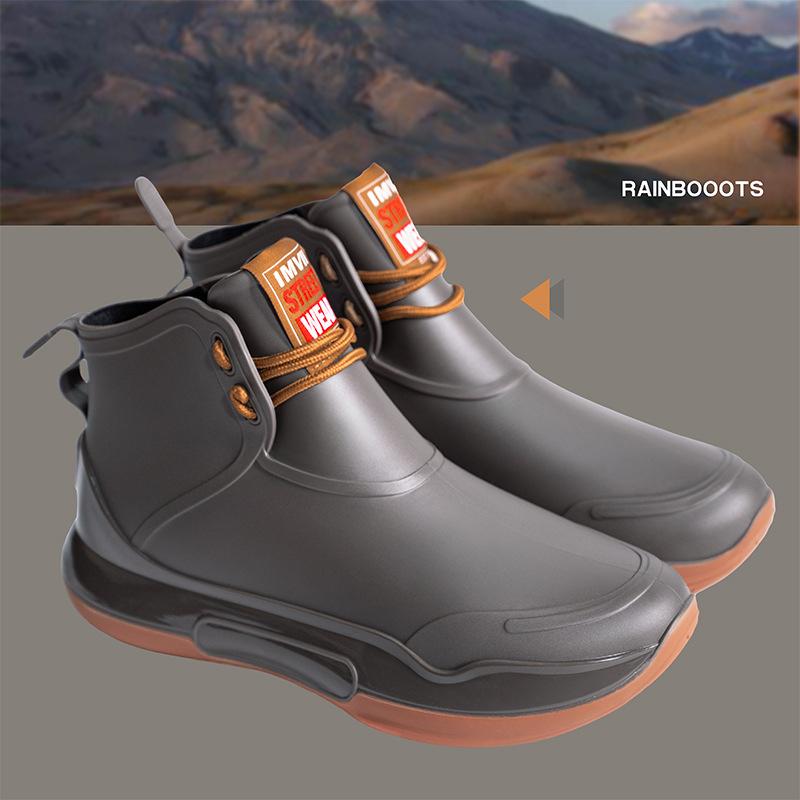 Fashion Fashion Men Mid Calf Rain Boots Red Waterproof Rubber Shoes for Fishing Husband Galoshes Garden Work Kitchen Shoe Man Rain Shoes 36
Fashion Fashion Men Mid Calf Rain Boots Red Waterproof Rubber Shoes for Fishing Husband Galoshes Garden Work Kitchen Shoe Man Rain Shoes 36