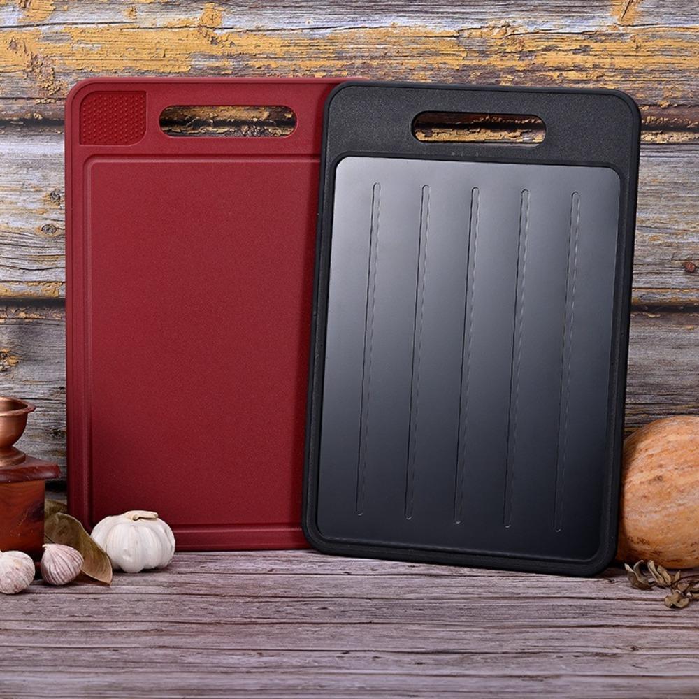 Double Sided Chopping Board Wear Resistant Defrosting Tray Household Cutting Board Kitchen чорний
Double Sided Chopping Board Wear Resistant Defrosting Tray Household Cutting Board Kitchen чорний