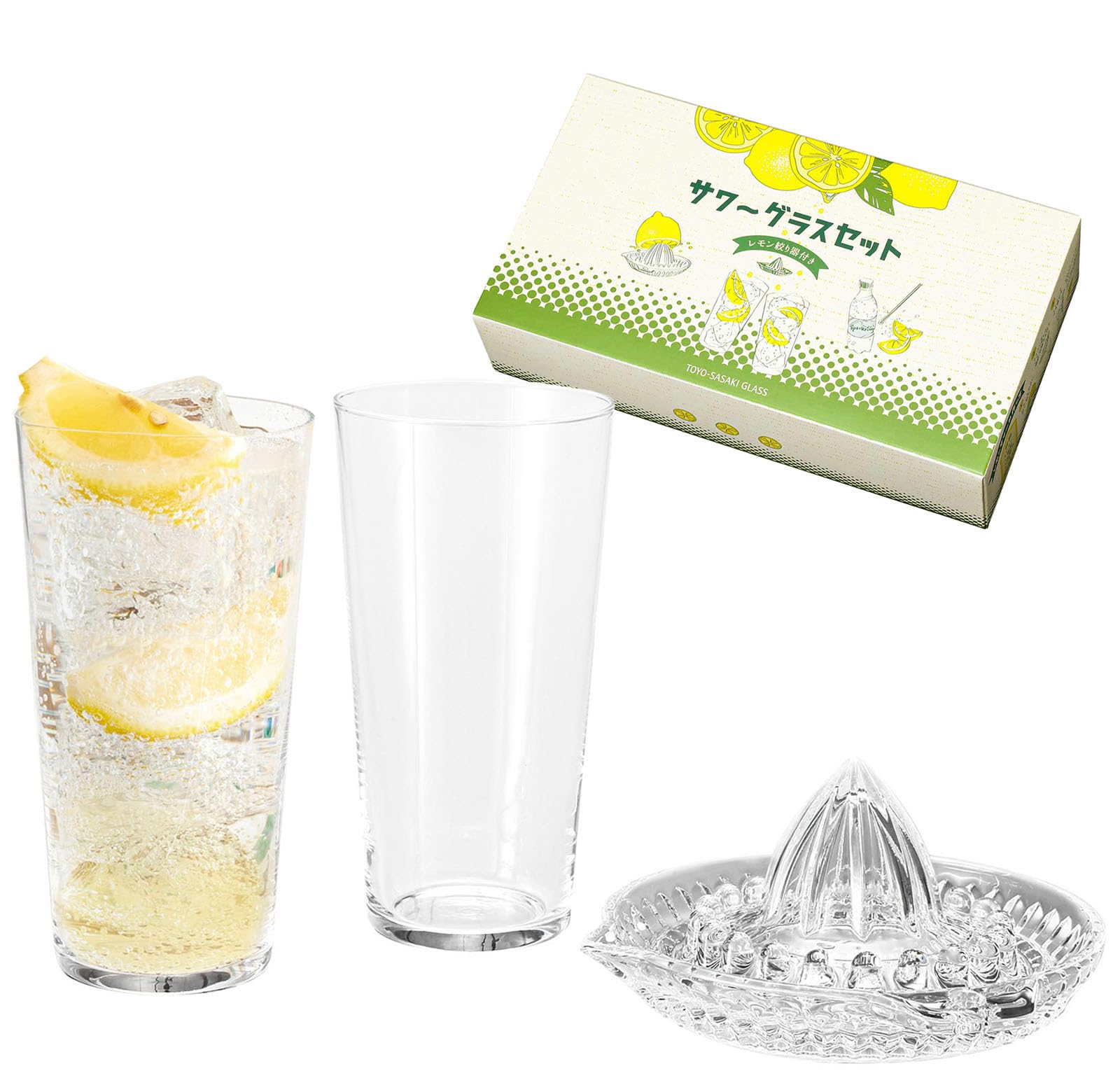 Toyo Sasaki Glass Sour Glass Set with Lemon Squeezer 420ml Made in Japan Dishwasher Safe Squeezer Sour Glass Glass Cup Gift Present G103-H107
Toyo Sasaki Glass Sour Glass Set with Lemon Squeezer 420ml Made in Japan Dishwasher Safe Squeezer Sour Glass Glass Cup Gift Present G103-H107