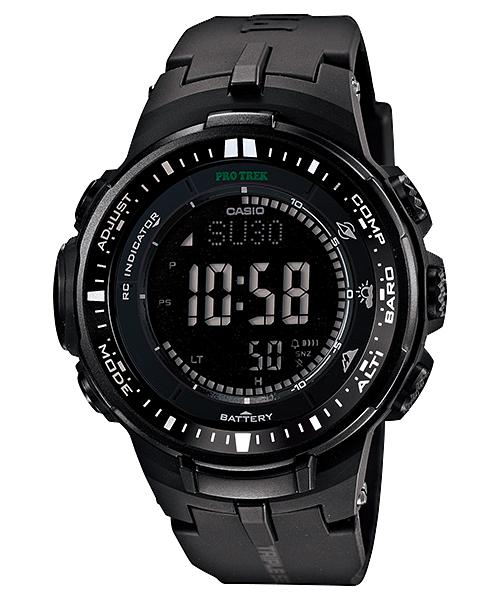 Чоловічий аналоговий кварцовий годинник Casio з полімерним корпусом, водозахистом 100 м, будильником PRW-3000-1A чорний
Чоловічий аналоговий кварцовий годинник Casio з полімерним корпусом, водозахистом 100 м, будильником PRW-3000-1A чорний