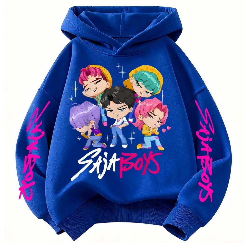 Детская мода корейской волны, повседневные топы K-pop, Demon Hunter Rumi, мультяшная толстовка с капюшоном для девочек и мальчиков 110
Детская мода корейской волны, повседневные топы K-pop, Demon Hunter Rumi, мультяшная толстовка с капюшоном для девочек и мальчиков 110