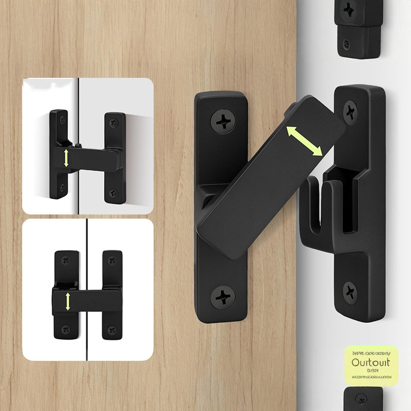 Black 90 Degree Barn Door Latches ,Premium Alloy - Flip Gate Latches ,for Cabinet,Barn,Sliding,Bathroom,Garden Doors Applications one size чёрный
Black 90 Degree Barn Door Latches ,Premium Alloy - Flip Gate Latches ,for Cabinet,Barn,Sliding,Bathroom,Garden Doors Applications one size чёрный
