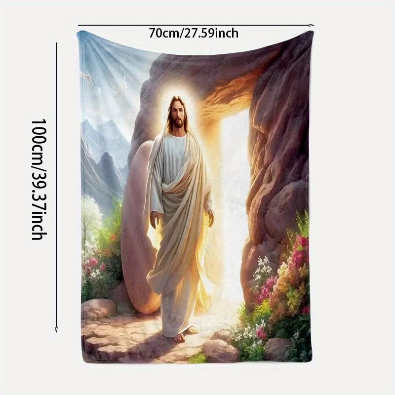 Jesus Christ Resurrection Fleece Blanket Religious Art Design Soft Cozy Throw Home Decor for Living Room or Bedroom Gift 70x100cm28x39in
Jesus Christ Resurrection Fleece Blanket Religious Art Design Soft Cozy Throw Home Decor for Living Room or Bedroom Gift 70x100cm28x39in