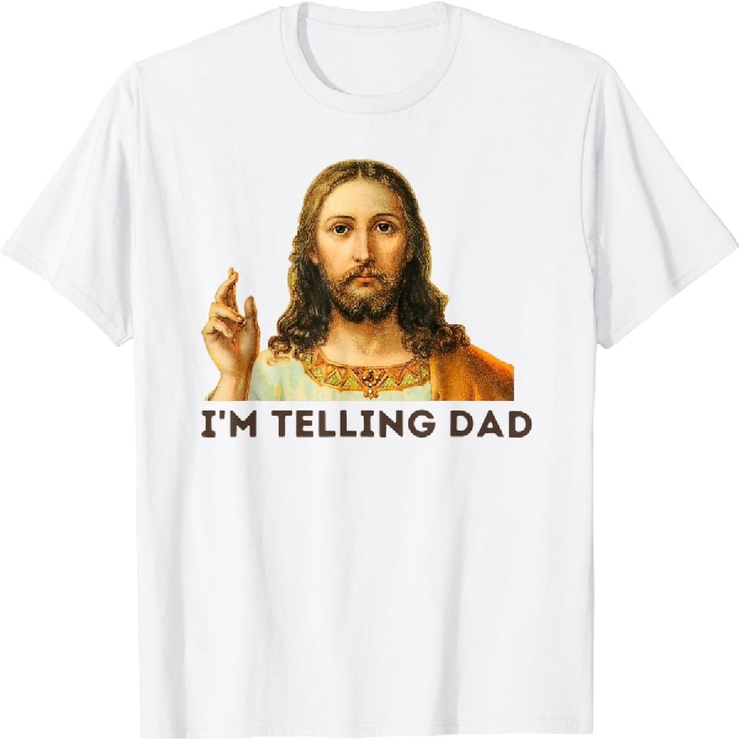 YYUUYUU I m Telling Dad Shirt Funny Religious Christian Jesus Meme T-Shirt XXXXXL білий
YYUUYUU I m Telling Dad Shirt Funny Religious Christian Jesus Meme T-Shirt XXXXXL білий