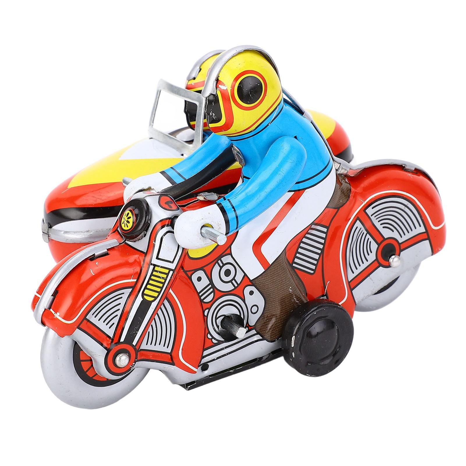 Wind Up Motorcycle Toy Iron Retro Collectible Three Wheeled Motorcycle Clockwork Vintage Toy for Desktop Decorations
Wind Up Motorcycle Toy Iron Retro Collectible Three Wheeled Motorcycle Clockwork Vintage Toy for Desktop Decorations
