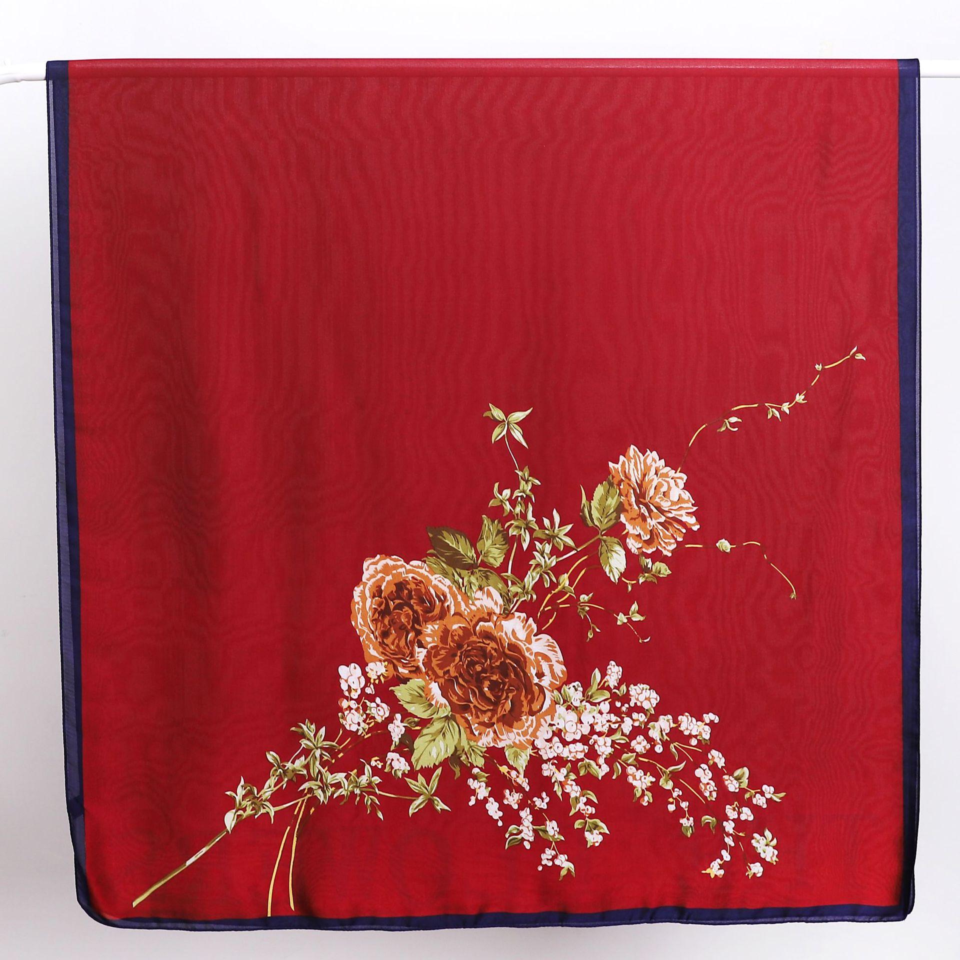 Шелковый шарф средней длины, праздничный красный подарок для мамы, цветочный узор, простой дышащий солнцезащитный платок, шарф 90*180CM
Шелковый шарф средней длины, праздничный красный подарок для мамы, цветочный узор, простой дышащий солнцезащитный платок, шарф 90*180CM