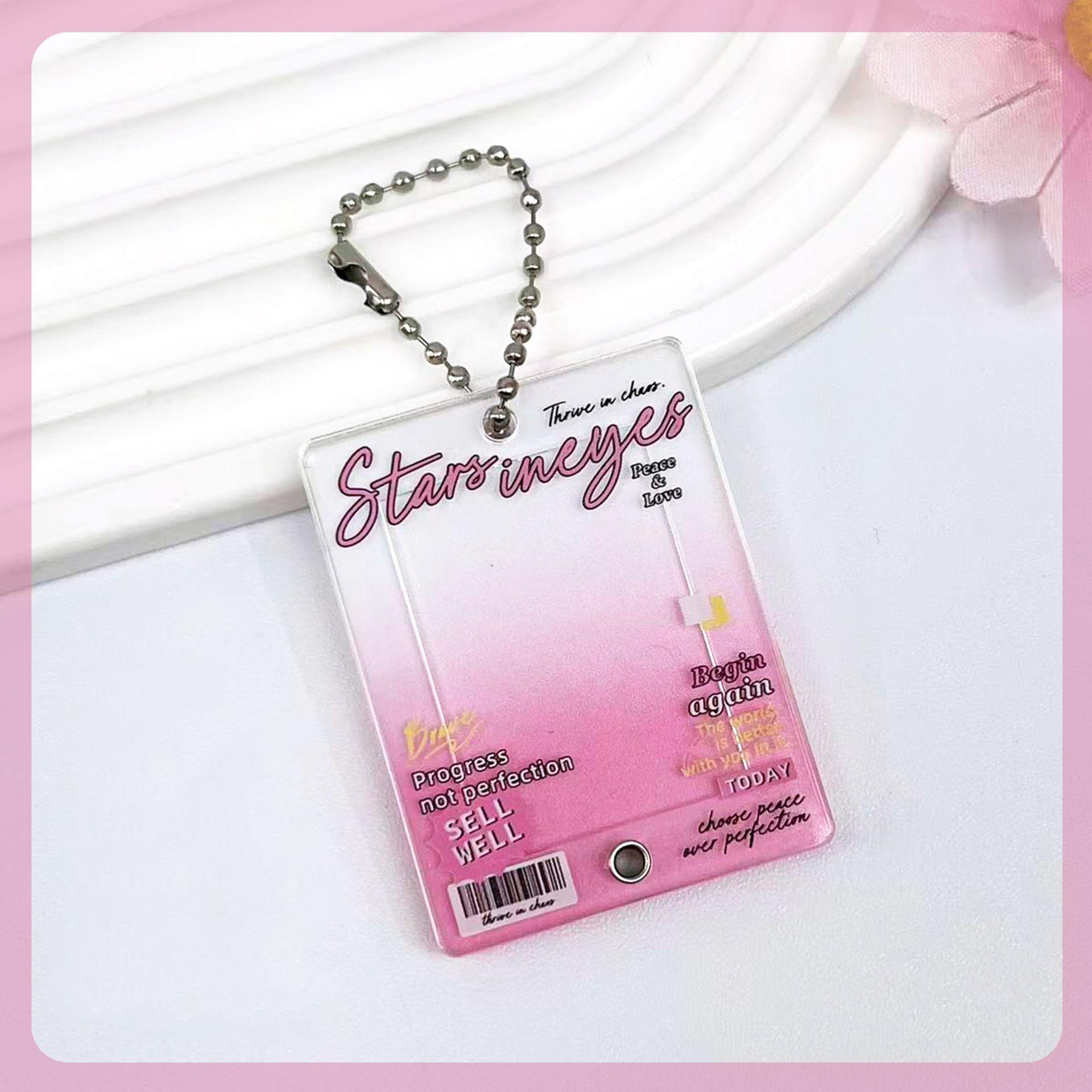 Creative 1-inch Photo Frame Keychain Acrylic 1 Inch ID Photo Small Card Photo Holder Slide-in Design Photo Storage Frame Keyring рожевий
Creative 1-inch Photo Frame Keychain Acrylic 1 Inch ID Photo Small Card Photo Holder Slide-in Design Photo Storage Frame Keyring рожевий
