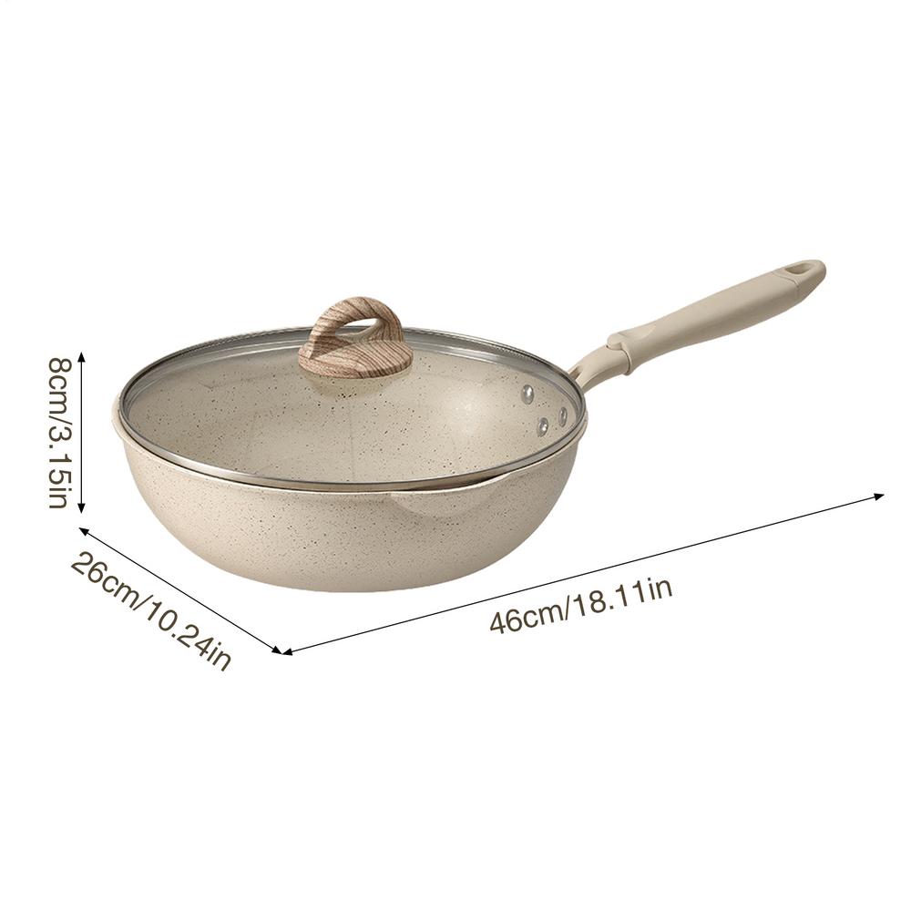 Composite bottom medical stone non-stick cooking pan household induction cooker universal kitchen utensil steak frying pan
Composite bottom medical stone non-stick cooking pan household induction cooker universal kitchen utensil steak frying pan