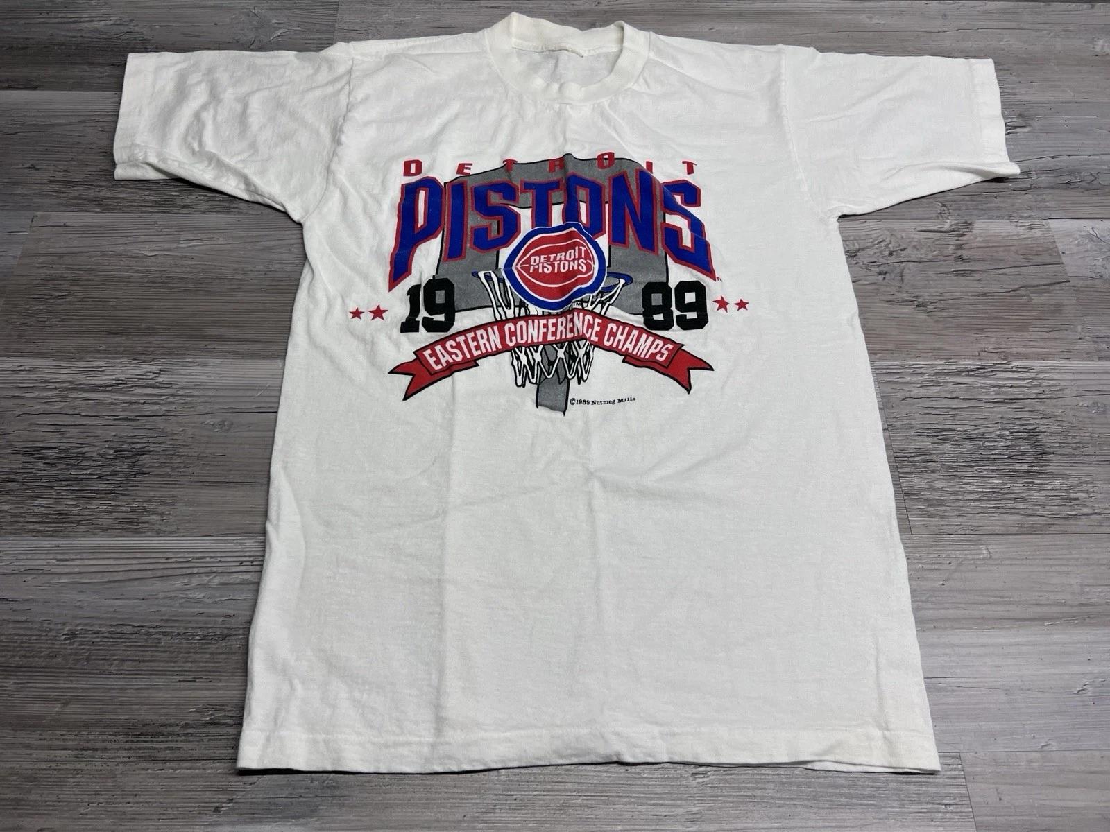 Vintage Detroit Pistons 1989 Eastern Conference Champions T-Shirt Mens Sz L NBA S
Vintage Detroit Pistons 1989 Eastern Conference Champions T-Shirt Mens Sz L NBA S