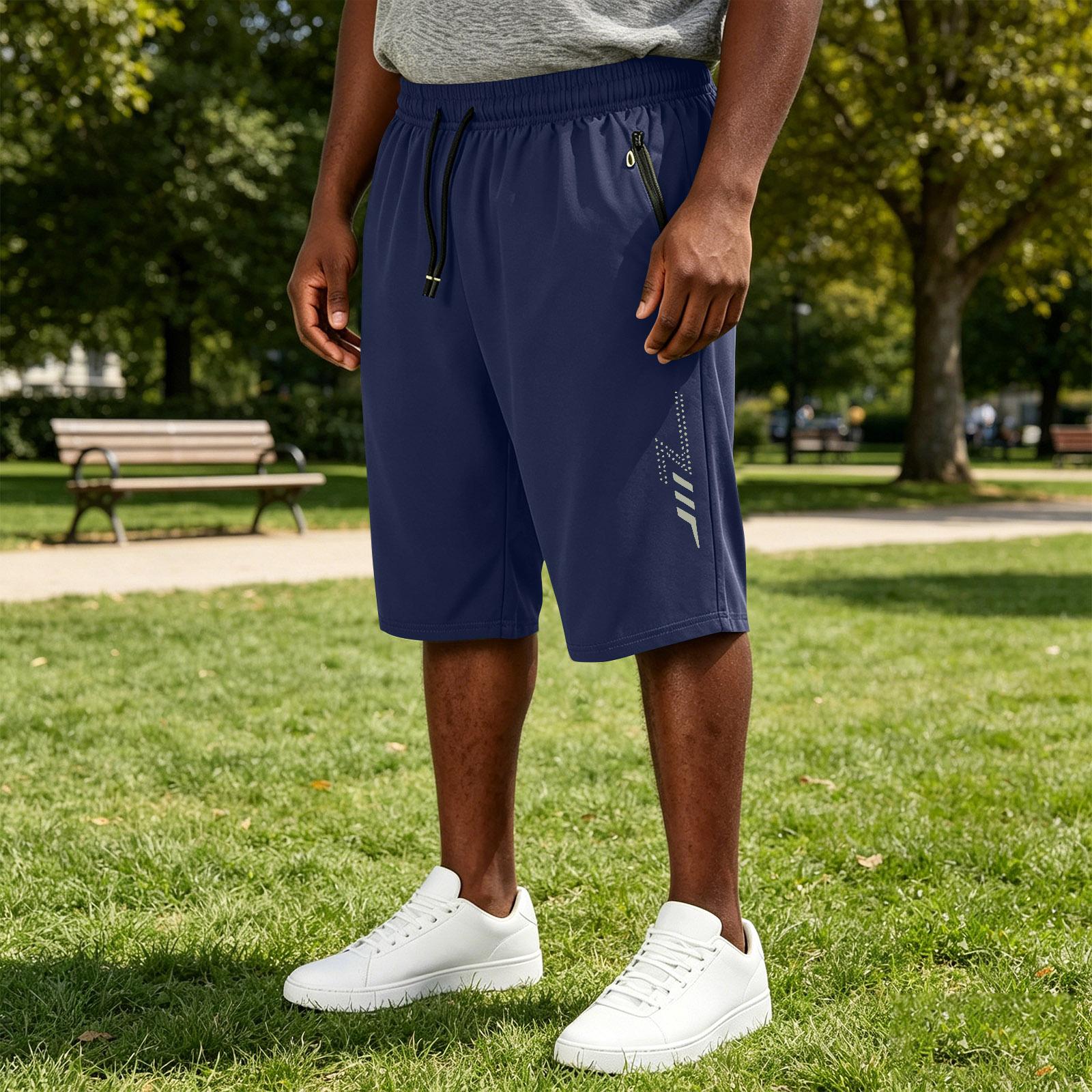 Men s Quick Dry Athletic Shorts Lightweight Breathable Loose Fit Five Inch Workout Shorts with Zipper Pockets for Sports Running Training Gym Fitness XXL
Men s Quick Dry Athletic Shorts Lightweight Breathable Loose Fit Five Inch Workout Shorts with Zipper Pockets for Sports Running Training Gym Fitness XXL