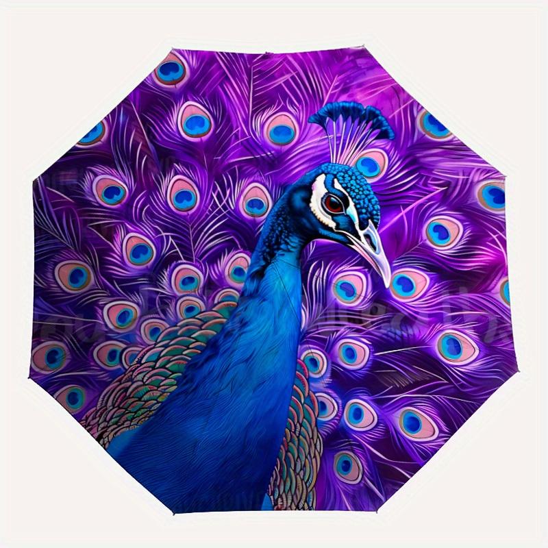 1pc Peacock Feathers Automatic Umbrella High Quality Canopy, Portable Folding Umbrella with, Ideal Gift for - Travel, Everyday, Formal Events, Stylish
1pc Peacock Feathers Automatic Umbrella High Quality Canopy, Portable Folding Umbrella with, Ideal Gift for - Travel, Everyday, Formal Events, Stylish
