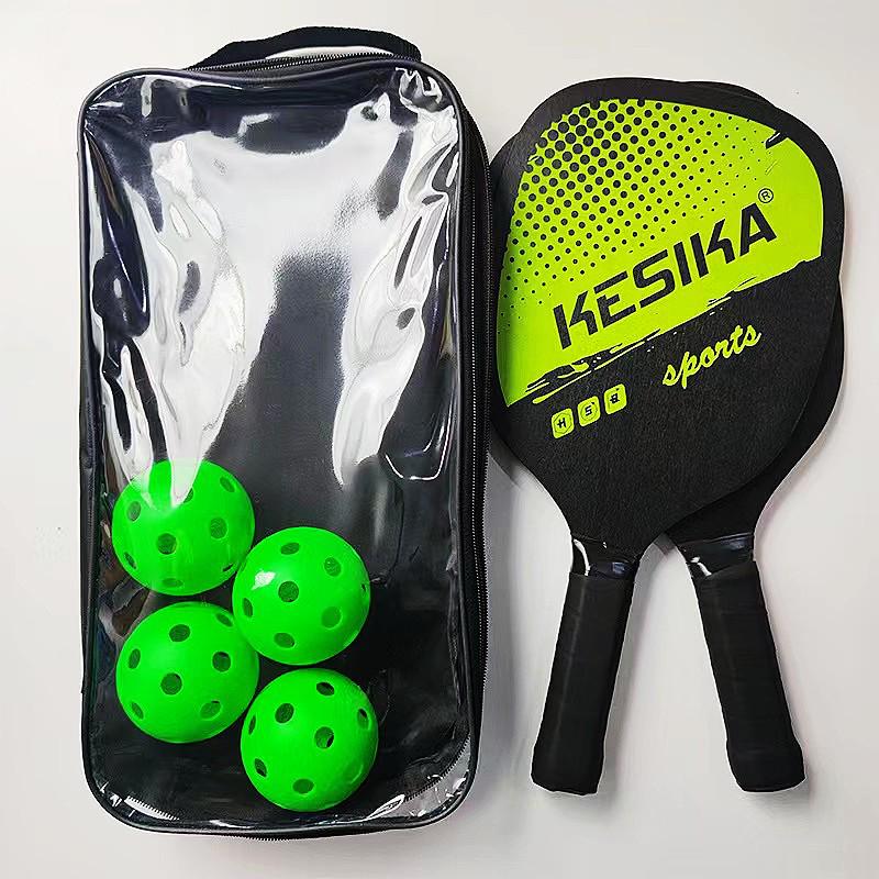 Набір відкритих ракеток Pickleball: 2 ракетки та 4 м’ячі, які можна налаштувати за зразком
Набір відкритих ракеток Pickleball: 2 ракетки та 4 м’ячі, які можна налаштувати за зразком