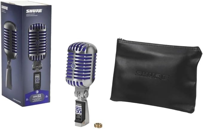 SHURE SUPER Skeletal microphone for vocals 55-J срібний
SHURE SUPER Skeletal microphone for vocals 55-J срібний