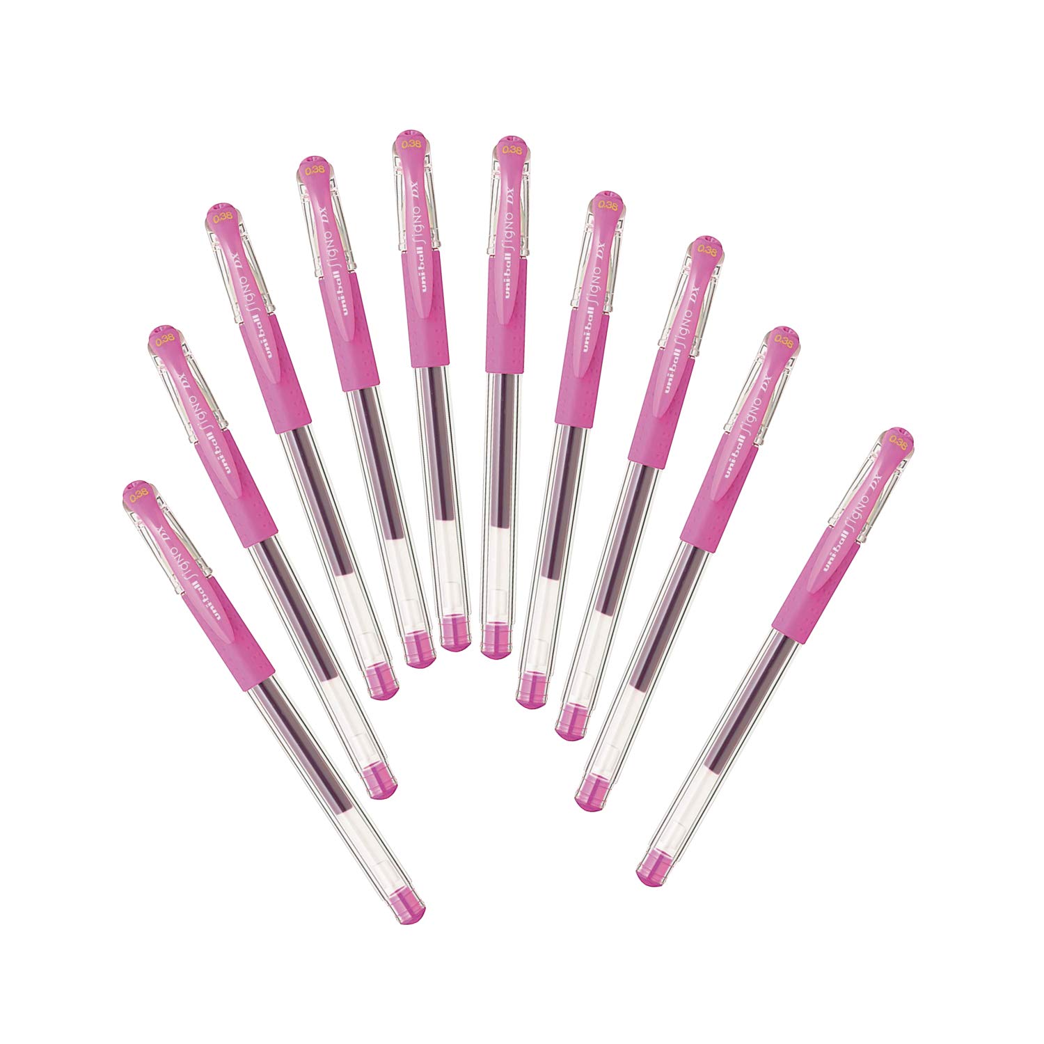 Mitsubishi Pencil Gel Ballpoint Pure Pen, Uni-ball Signo, 0.38mm, Pink, 10-Piece Set, UM151.67
Mitsubishi Pencil Gel Ballpoint Pure Pen, Uni-ball Signo, 0.38mm, Pink, 10-Piece Set, UM151.67