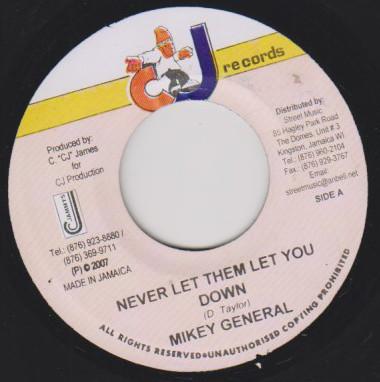 7inch Record MIKEY GENERAL Never Let Them Let You Down NONE CJ Records 2007 Jamaica Reggae Ska Dub Used
7inch Record MIKEY GENERAL Never Let Them Let You Down NONE CJ Records 2007 Jamaica Reggae Ska Dub Used