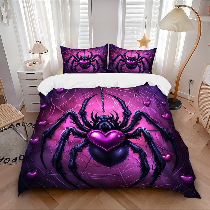 3pc Spider Web Cover Set - 1 Quilt Cover + 2 Pillowcases, All Seasons Bedroom Setting, Perfect for Home011 135x200cm
3pc Spider Web Cover Set - 1 Quilt Cover + 2 Pillowcases, All Seasons Bedroom Setting, Perfect for Home011 135x200cm