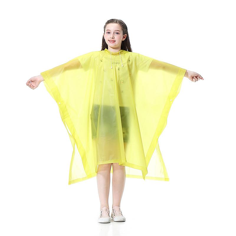 Дитячий одноразовий плащ-дощовик EVA для подорожей на відкритому повітрі, потовщений плащ-пончо для чоловіків і жінок 90cm*110cm жовтий
Дитячий одноразовий плащ-дощовик EVA для подорожей на відкритому повітрі, потовщений плащ-пончо для чоловіків і жінок 90cm*110cm жовтий